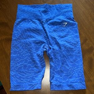 Blue/purple biker shorts